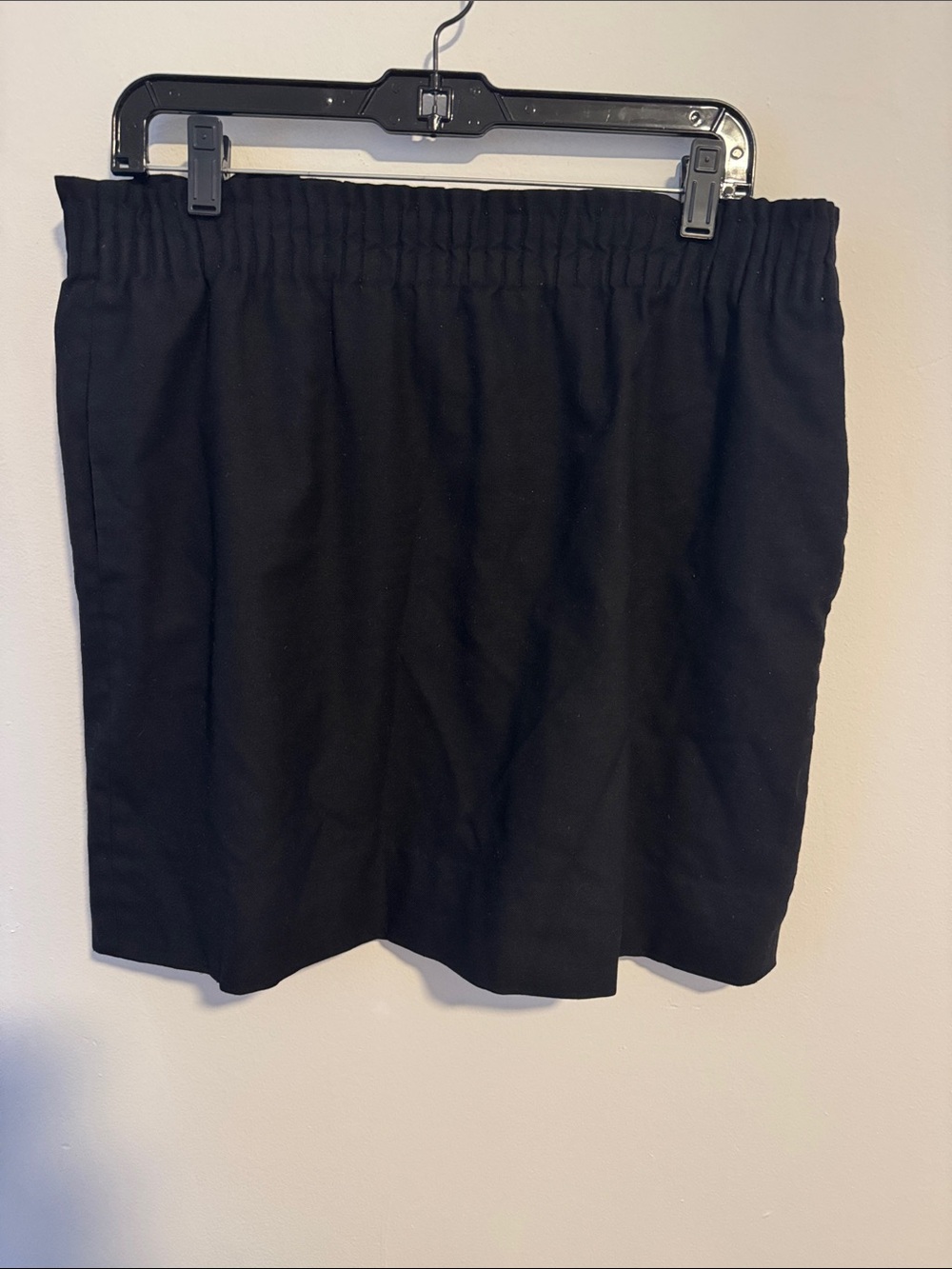 J. Crew Factory Black Elastic-Waist Women's Skirt